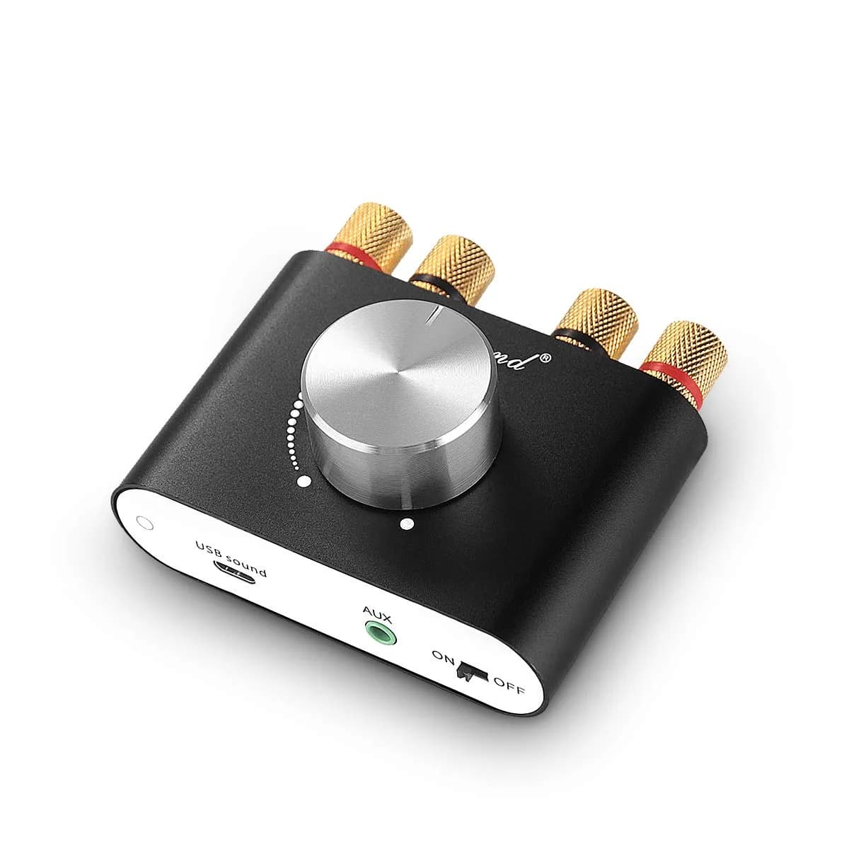 Douk Audio NS-01G Pro Mini Bluetooth 5.0 Power Amplifier, Stereo Hi-Fi Digital Amp 100W (50W×2) with AUX/USB/Bluetooth Input, 4-8 Ohm Speakers, Black