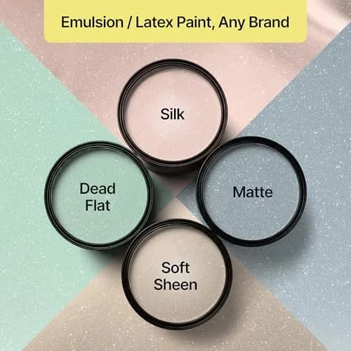 Hemway Gold Glitter Paint Additive for Walls 100g (3.5oz) | Shimmer Effect for Interior & Exterior Surfaces thumbnail 4