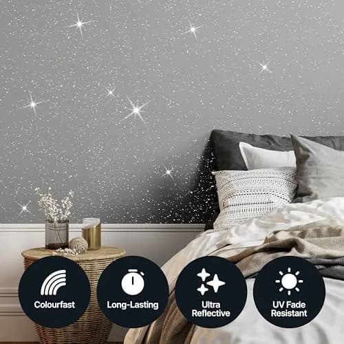 Hemway Gold Glitter Paint Additive for Walls 100g (3.5oz) | Shimmer Effect for Interior & Exterior Surfaces thumbnail 6