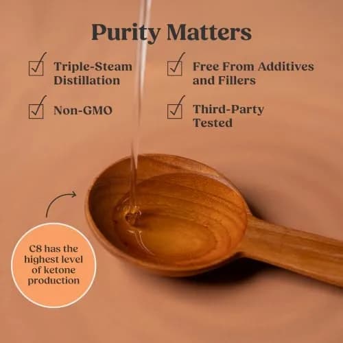 Bulletproof Brain Octane C8 MCT Oil 89ml (3 Fl Oz) | Pure Coconut Oil for Keto Energy thumbnail 7