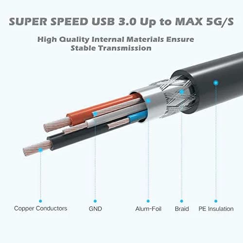 TECHTOO FTDI Chip USB to RS232 Serial Adapter Cable DB9 Male to Male with Thumbscrews | 1 Mbps Data Transfer thumbnail 5