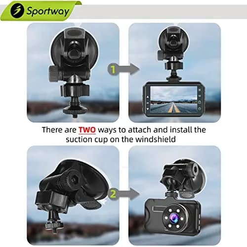 Sportway S30 Pro Dash Cam Suction Mount (2 Gen) 55mm x 75mm | Secure Adjustable View for Most Dash Cams thumbnail 4
