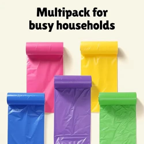 FORID 8 Gallon Trash Bags Multi Colored | Extra Thick, Odorless Garbage Bags for Home & Office thumbnail 6