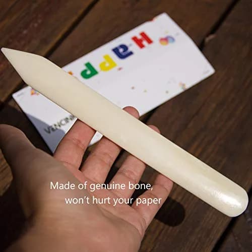 VENCINK Genuine Bone Folder Paper Creaser Tool 8 inch | Traditional Crafting & Bookbinding thumbnail 2