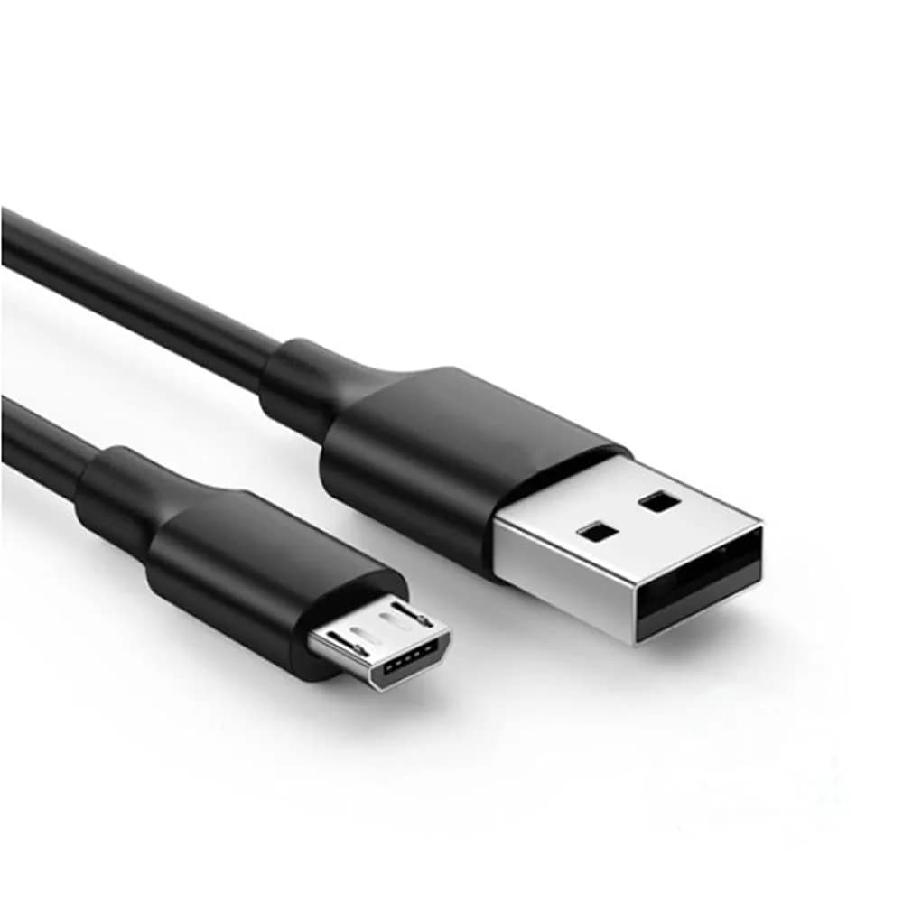 Koffmon Flip4 Micro USB Flat Cable 3.3ft Orange | Fast Charging & Compatibility — Black