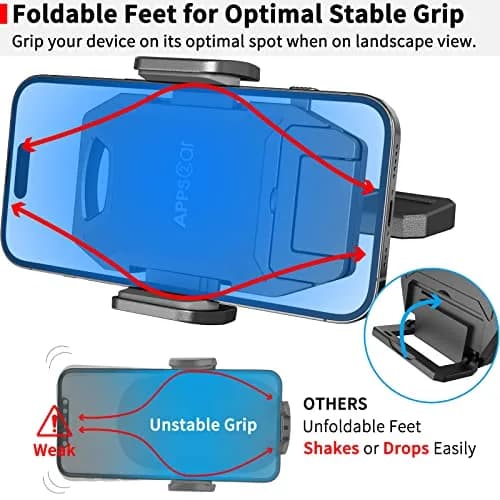 APPS2Car Sturdy CD Slot Phone Mount with One Hand Operation Design, 11.7 cm (4.6 in) | Secure Grip for Safe Driving thumbnail 8