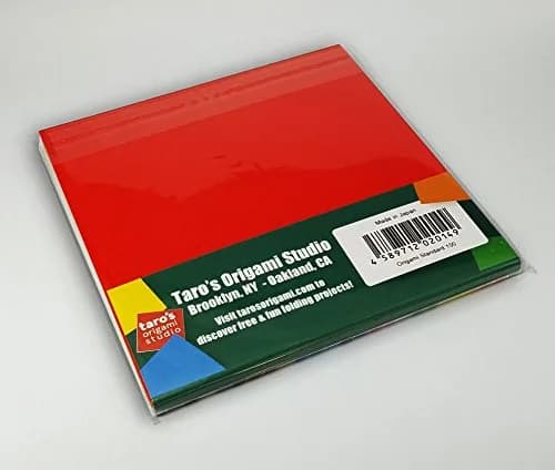 Taro's Origami Studio Standard 6 Inch Square Paper 100 Sheets (15.24 cm) | 23 Colors Including Gold & Silver thumbnail 5