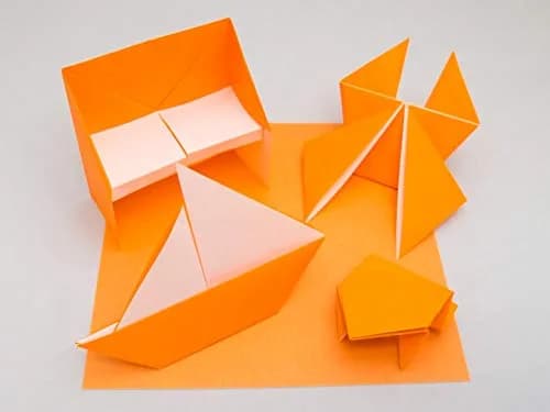 Taro's Origami Studio Standard 6 Inch Square Paper 100 Sheets (15.24 cm) | 23 Colors Including Gold & Silver thumbnail 6