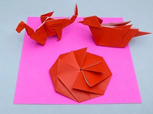 Taro's Origami Studio Standard 6 Inch Square Paper 100 Sheets (15.24 cm) | 23 Colors Including Gold & Silver thumbnail 9