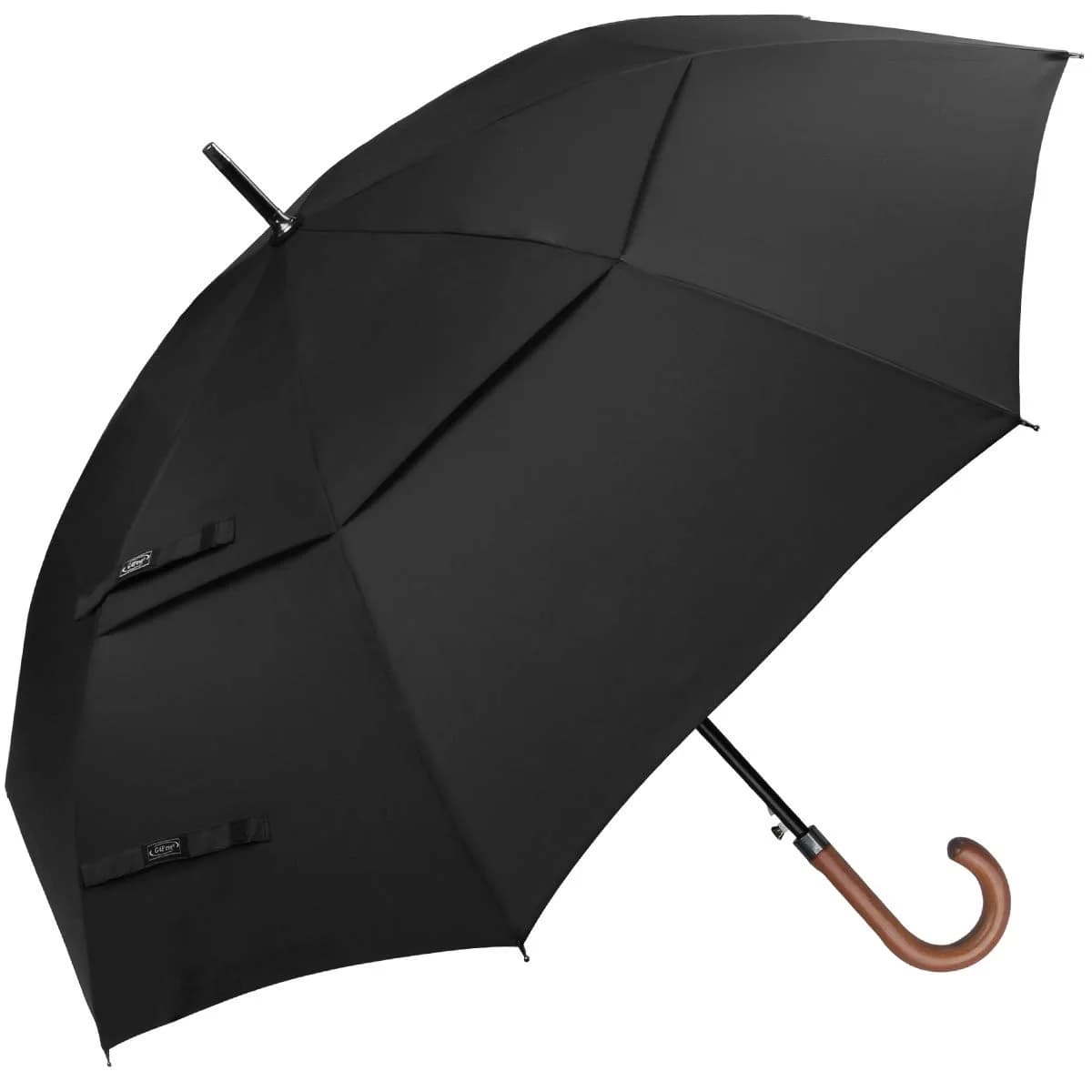 G4Free 52 Inch Golf Umbrella Windproof Large Stick Umbrella with Wooden Handle | Auto Open Fiberglass Ribs - main product image