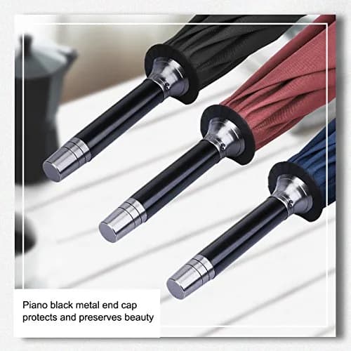 G4Free 52 Inch Golf Umbrella Windproof Large Stick Umbrella with Wooden Handle | Auto Open Fiberglass Ribs thumbnail 4