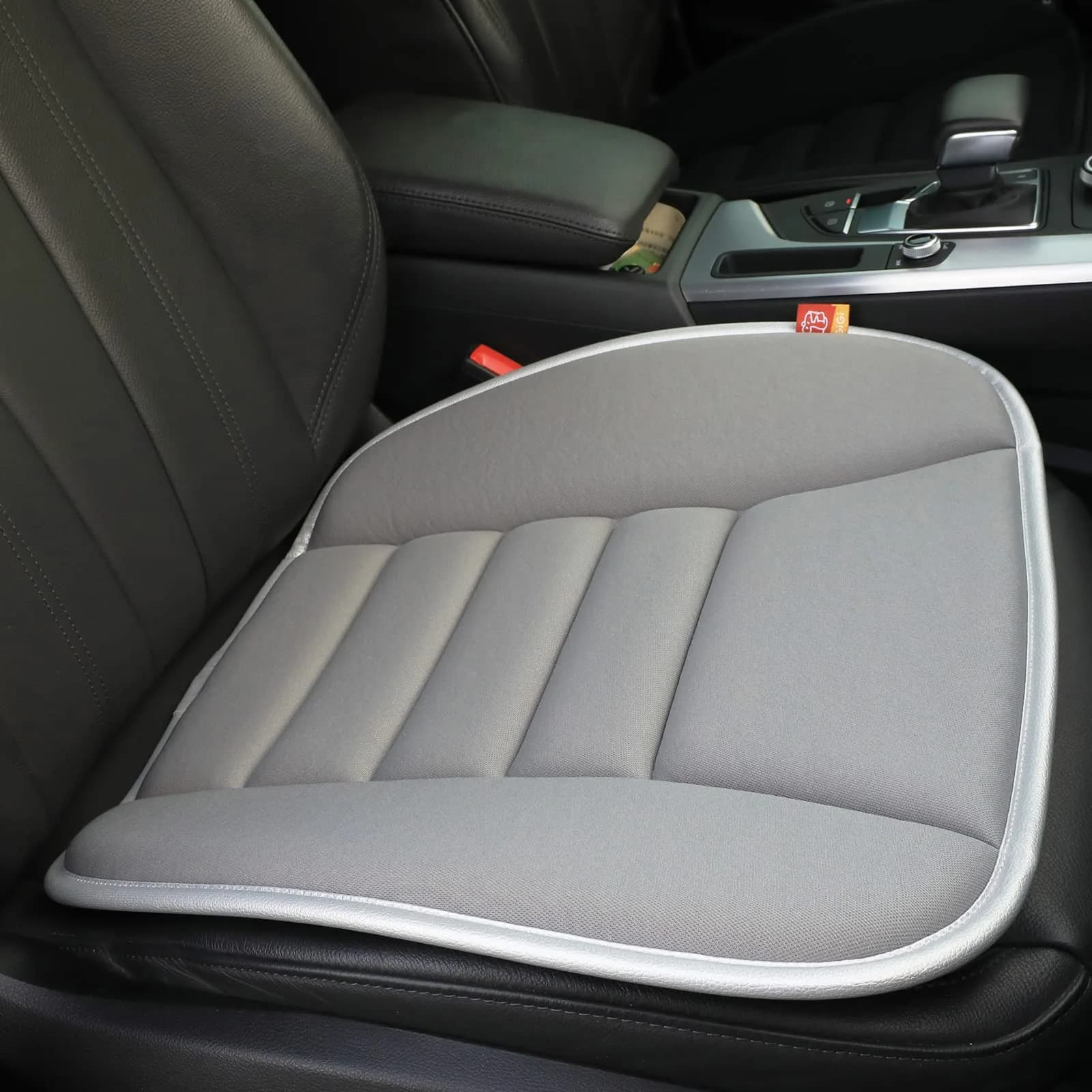 RaoRanDang Gray Memory Foam Car Seat Cushion Pad for Driving & Office Chairs | 54cm x 46cm (21.3" x 18.5")