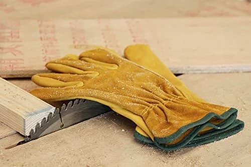 OZERO Leather Work Gloves XL | EN388 Certified Tough, Level 5 Dexterity, Breathable Cowhide thumbnail 8