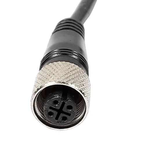 uxcell M12 4-Pin Straight Aviation Socket Electrical Cable Connector 5m (16.4ft) | Industrial Automation Connector thumbnail 3