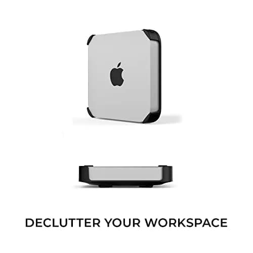 HumanCentric Mac mini Mount | VESA 75/100mm, Under Desk, Wall Mount, Black Plastic thumbnail 8