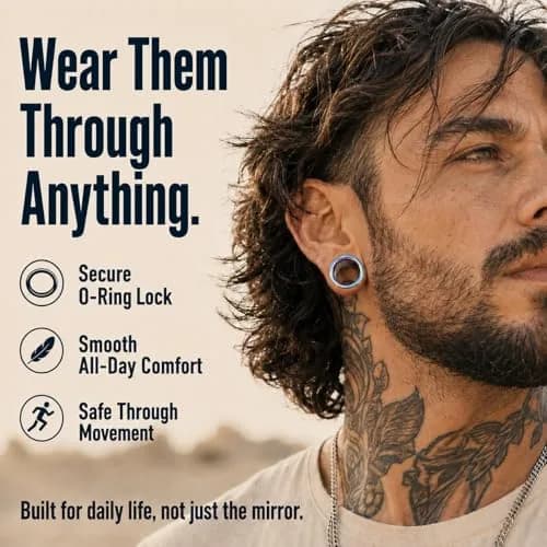 BodyJ4You 24PC Ear Gauge Stretching Kit - 00G-20mm Rainbow Stainless Steel Tapers & Tunnels thumbnail 5
