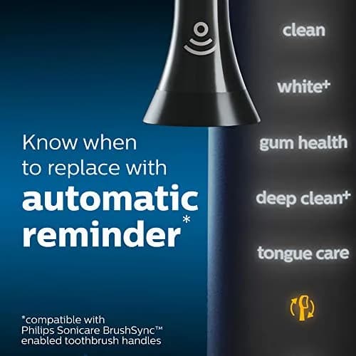 Philips Sonicare Genuine W3 Premium White Replacement Toothbrush Heads, 4 Count (Pack of 1) | Whiter Teeth in 3 Days thumbnail 5
