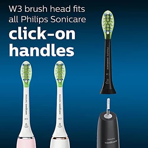 Philips Sonicare Genuine W3 Premium White Replacement Toothbrush Heads, 4 Count (Pack of 1) | Whiter Teeth in 3 Days thumbnail 6