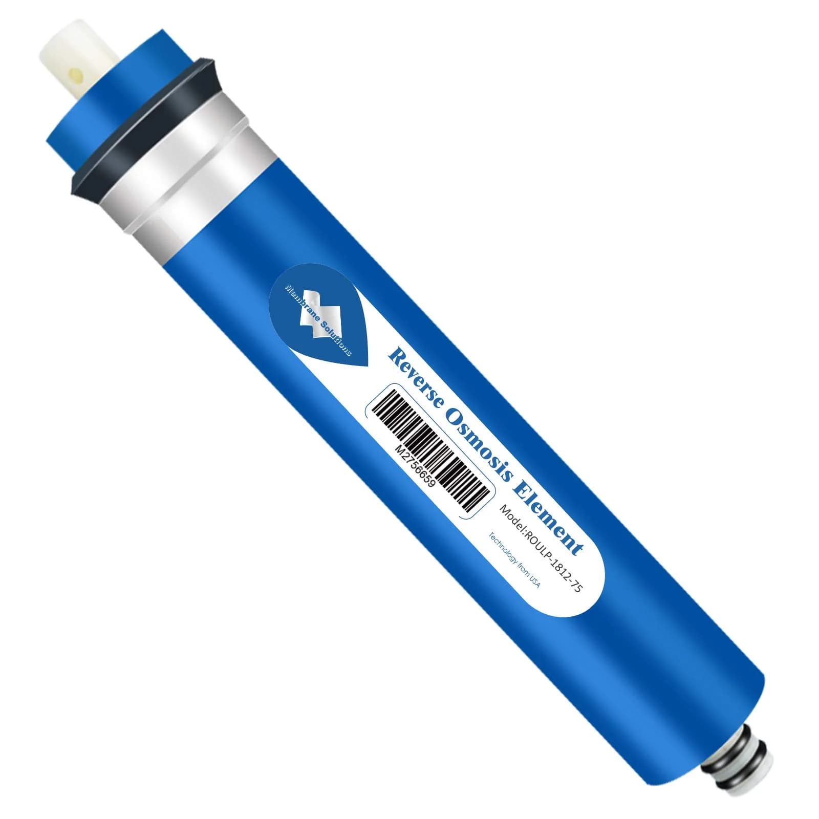 Membrane Solutions NSF/ANSI 58 Certified 50 GPD Reverse Osmosis Membrane | High Rejection & Compatibility — 75G