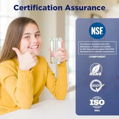 Membrane Solutions NSF/ANSI 58 Certified 100 GPD Reverse Osmosis Membrane | Industry-Standard 11.75"x1.75" Water Filter Replacement thumbnail 3