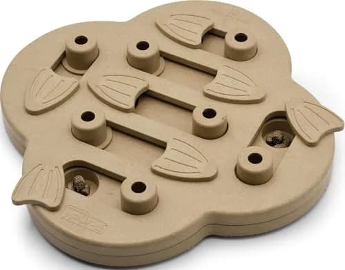 Outward Hound Dog Hide N' Slide Treat Puzzle Toy Level 2 Intermediate Tan | Interactive Dog Enrichment thumbnail 1