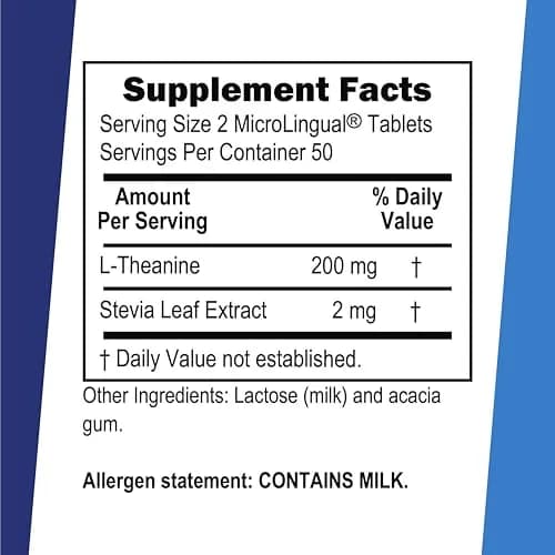 Superior Source L-Theanine 200 mg | Supports Relaxation & Sleep, 100 Sublingual Tablets thumbnail 3