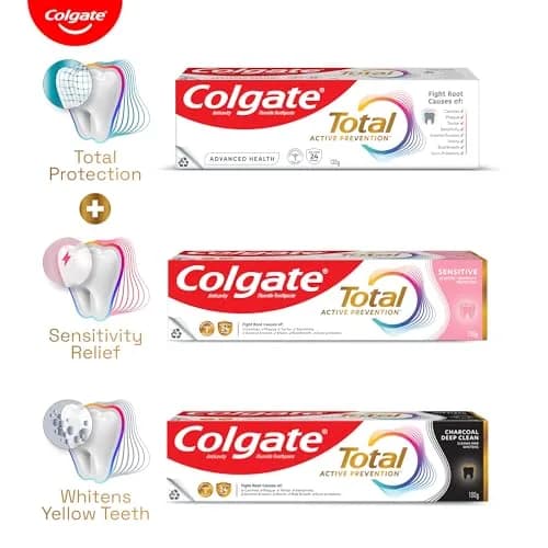 Colgate Total Care Toothpaste 120GM | 12-Hour Germ Defense & Anti-Germ Shield thumbnail 8