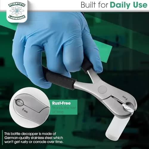Scientific Labwares Dual Action Decapper Pliers for Crimped Vials and Bottles (8mm & 30mm) | Lab Supply thumbnail 6