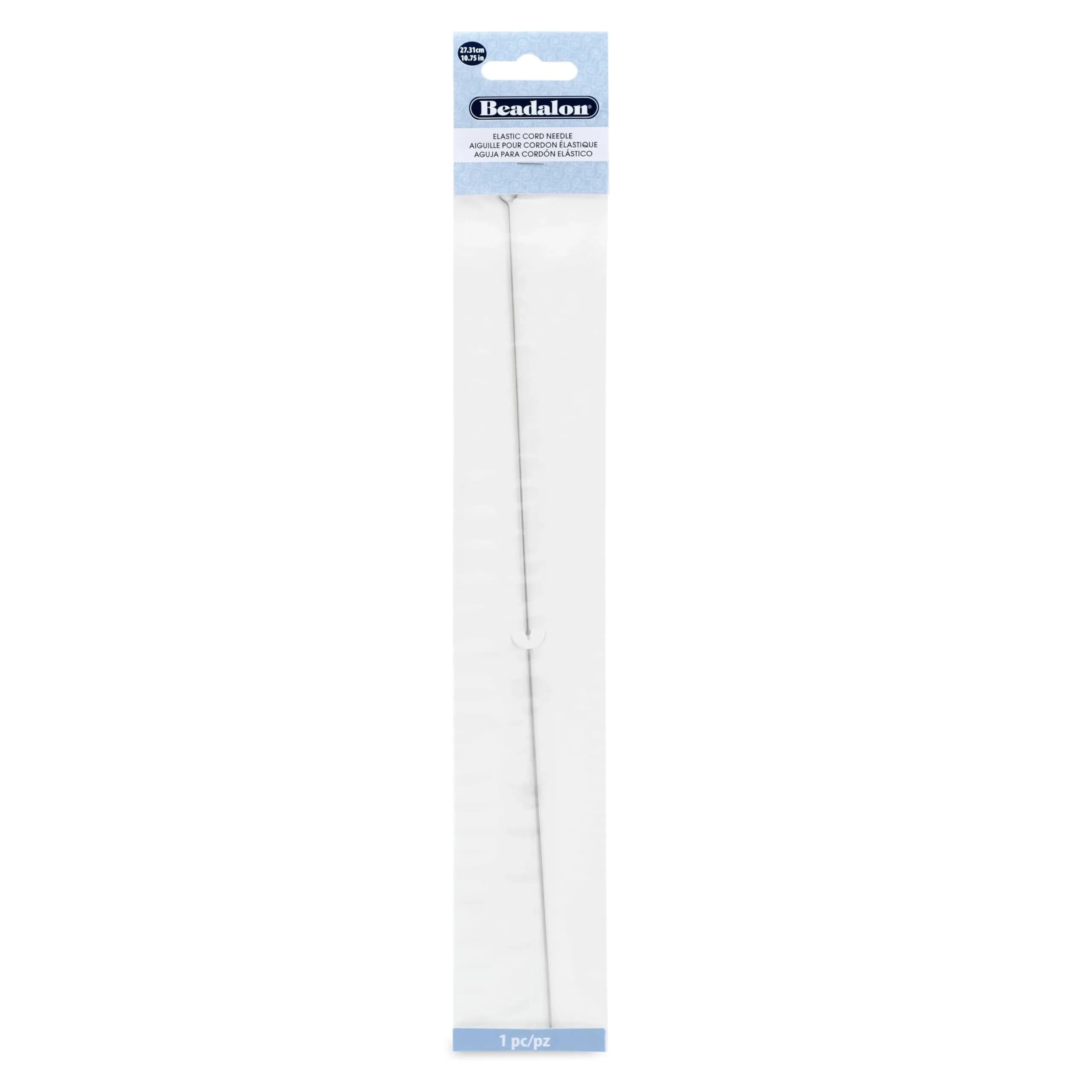 Beadalon Elastic Cord Beading Needle 10.75 Inches | Easy Threading Tool for Jewelry Making - main product image