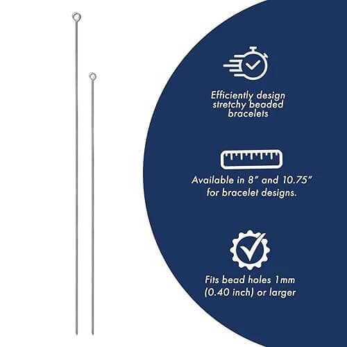 Beadalon Elastic Cord Beading Needle 10.75 Inches | Easy Threading Tool for Jewelry Making thumbnail 3