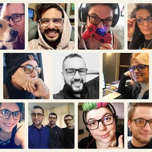 J+S Blue Light Blocking Glasses for Women Men | Anti Eyestrain Headache Glare 400UV thumbnail 4