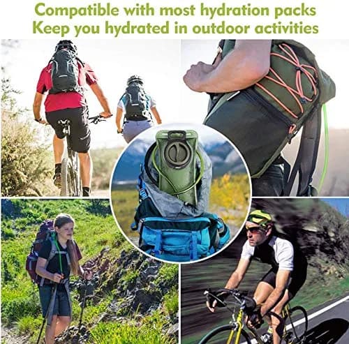 CHERINTI 2L Hydration Bladder with Tube | Military Green, 2L (67.6 Fl Oz) thumbnail 7