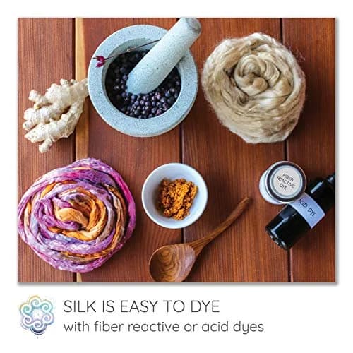 Living Dreams Yarn Golden Tussah Silk Fiber 50g (1.76 oz) | Premium Grade for Cold Process Soaps, Spinning, Felting thumbnail 3