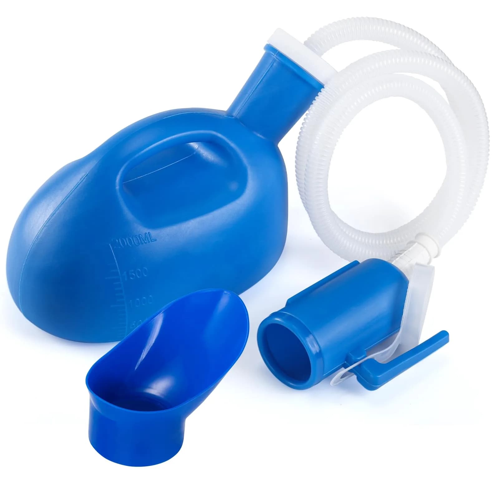ONEDONE Portable Urinals for Women 2000ML | 2-in-1 Bedside & Travel Urinal (Blue)