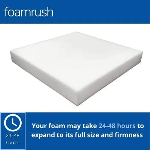 FoamRush 1" x 19" x 19" Upholstery Foam High Density Firm Support | Durable Cushion for Seating thumbnail 2