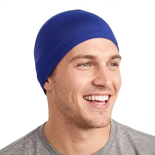 Tough Headwear Blue Cooling Cap Helmet Liner Skull Cap Running Beanie 55.9-61.6 cm (22-24.25 in) thumbnail 1