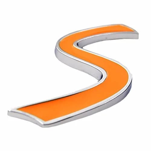 Zorratin Orange 3D Metal Emblem with Self-Adhesive for Mini Cooper | Weatherproof & Fade-Resistant thumbnail 1