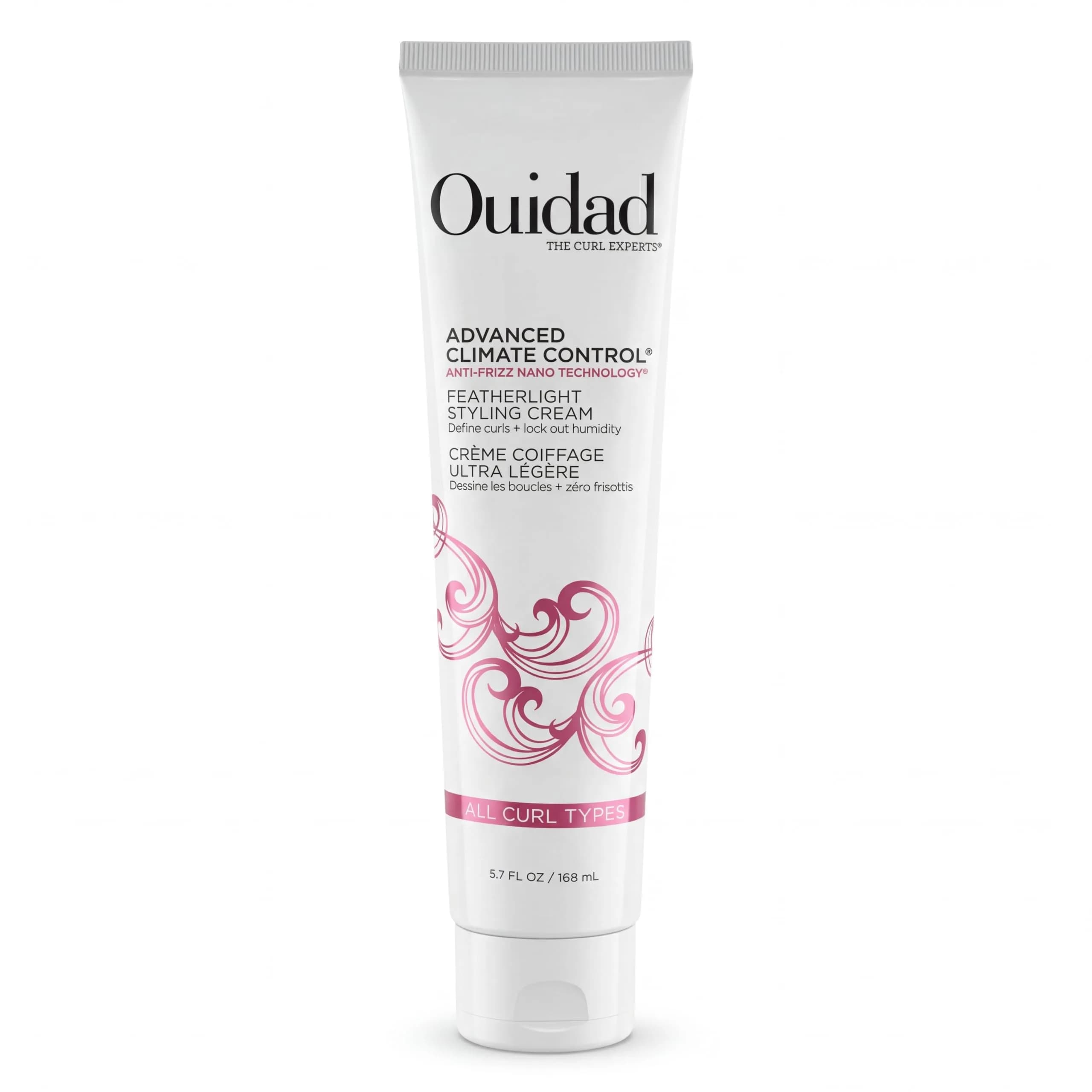 Ouidad Advanced Climate Control Featherlight Curls Styling Cream, 168 ml | Soft Hold for Curly Hair - main product image