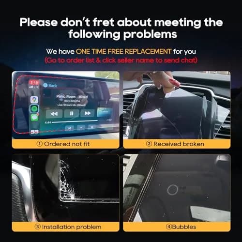 LFOTPP 8.7 Inch Tempered Glass Screen Protector for Volvo V90 XC90 S90 V60 XC40 XC60 | 9H Hardness, High Clarity, Anti-Scratch thumbnail 9