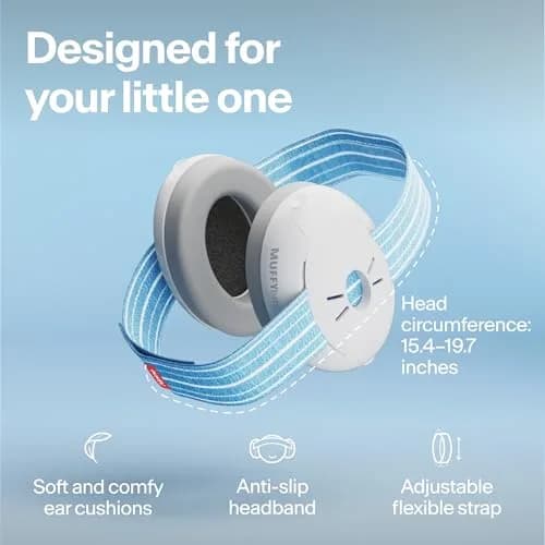 Alpine Muffy Baby Ear Protection Earmuffs for Babies & Toddlers up to 4 Years | Noise Reduction 23 dB SNR thumbnail 3