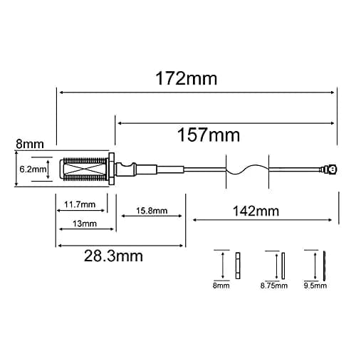 onelinkmore U.FL to SMA Female Pigtail Cable 15cm | RF Coaxial, 50Ω, 6000MHz, 5-Pack thumbnail 3