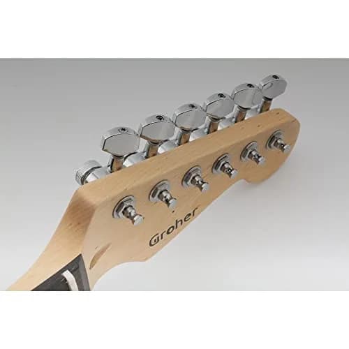 Musiclily Pro 6 Inline Locking Tuning Pegs Machines Heads Set for Fender Stratocaster Telecaster Electric Guitar, Chrome (6-Pack) thumbnail 8