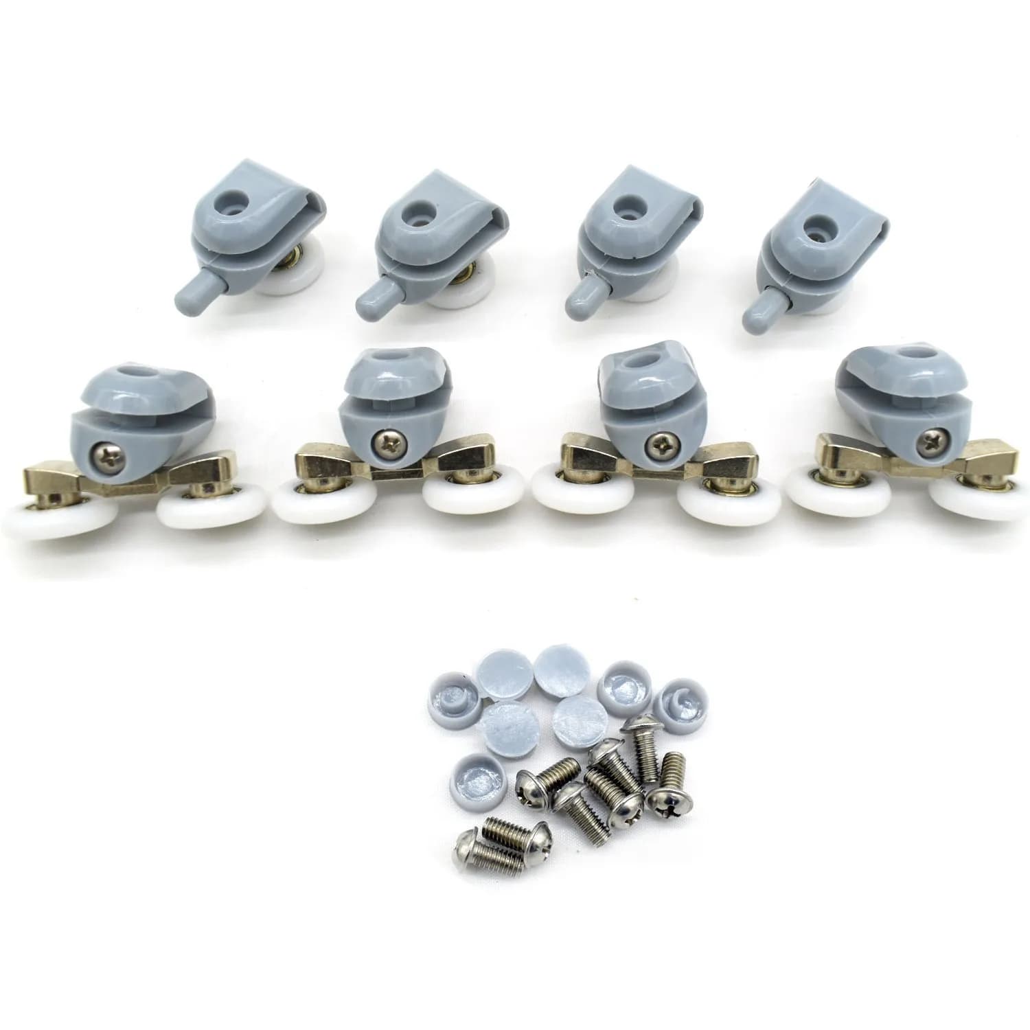 YUANQIAN Shower Door Rollers 22mm Diameter | Replacement Parts for Curved & Flat Showers - main product image