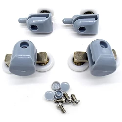 YUANQIAN Shower Door Rollers 22mm Diameter | Replacement Parts for Curved & Flat Showers thumbnail 5