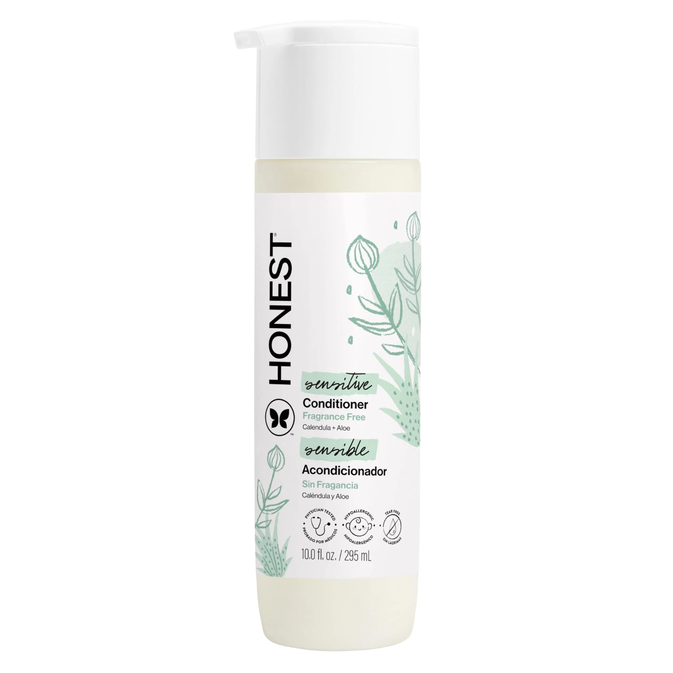 The Honest Company Fragrance-Free Conditioner 295ml (10 fl oz) | Hypoallergenic & Tear-Free for All Hair Types