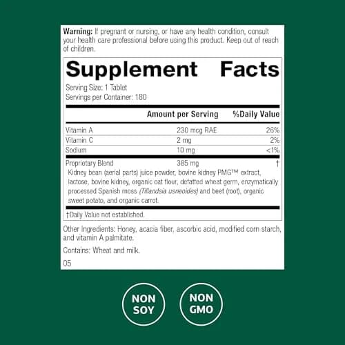 Standard Process Renafood Kidney Support Supplement 180 Tablets | Whole Food-Based Kidney Nutrition thumbnail 2