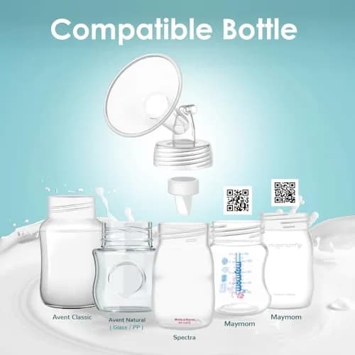 Maymom Breast Pump Parts Compatible with Spectra S1/S2 Pumps | Wide Mouth 25mm Flanges for Comfortable Pumping thumbnail 3
