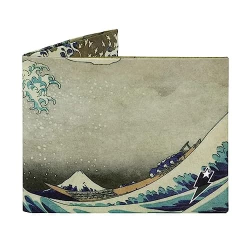 SUPERVEK The Great Wave off Kanagawa Tyvek Slim Bifold Wallet | 20g (0.7 oz) thumbnail 1