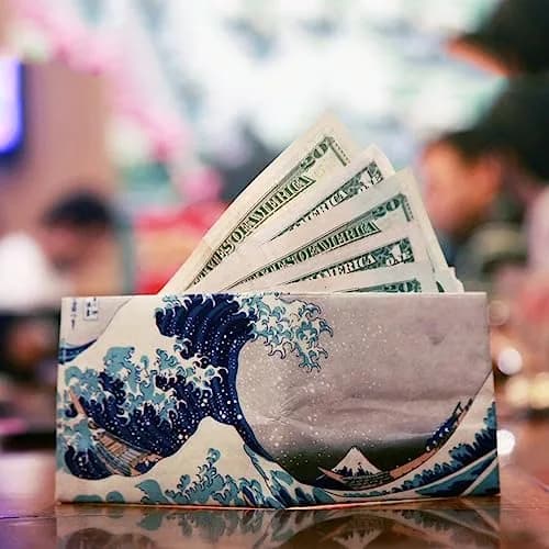 SUPERVEK The Great Wave off Kanagawa Tyvek Slim Bifold Wallet | 20g (0.7 oz) thumbnail 7