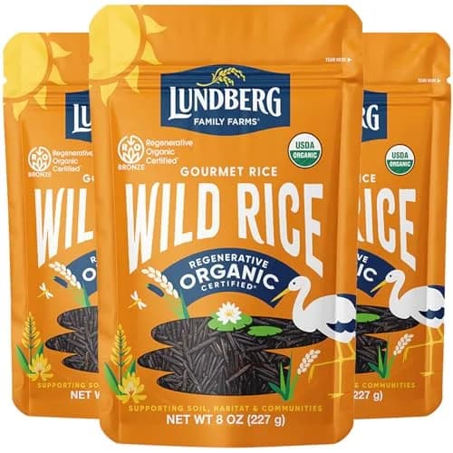 Lundberg Wild Rice 3-Pack, California Cultivated Black Rice, 8 Oz Ea | Regenerative Organic Certified, Vegan, Gluten-Free thumbnail 1